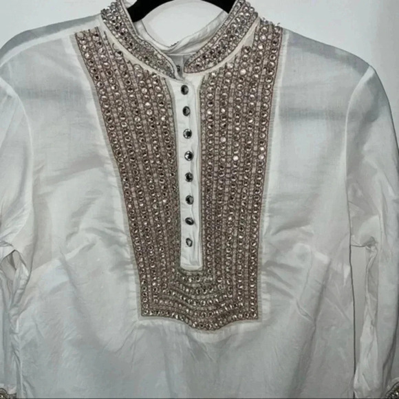 Chico’s beaded tunic cover up size 1 /8 - Picture 4 of 7